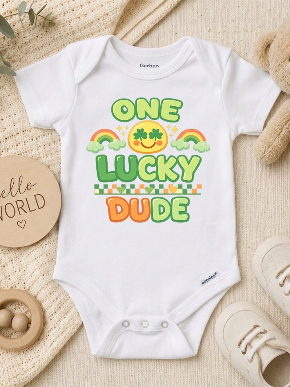 St Patrick's Day Irish Baby Outfit Long Sleeve ONESIE®